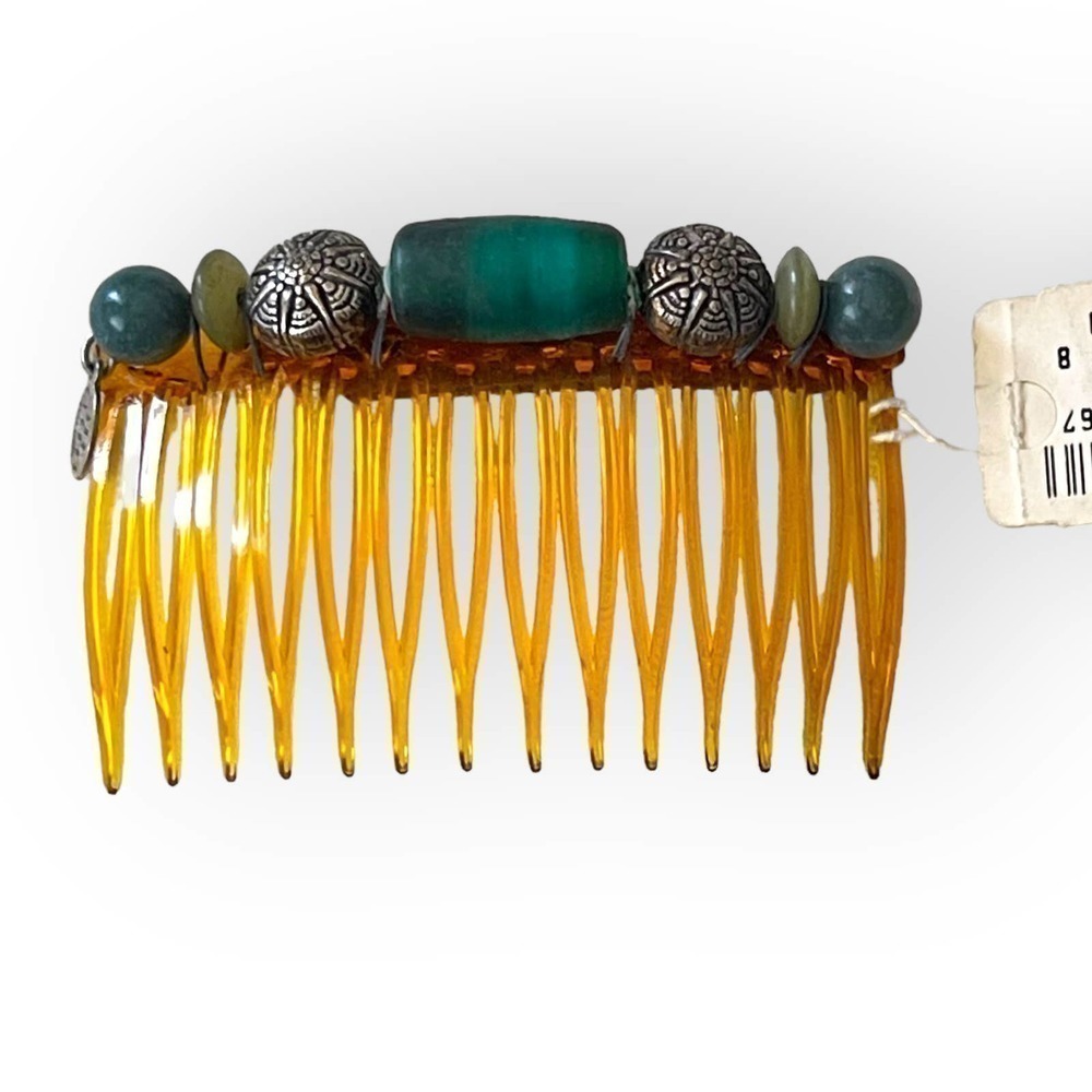Set of 3 1990’s Hair Comb Decorative Beaded Ann Cichon Dallas NWT - Picture 3 of 11